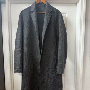 Theory Men's 100% Cashmere Double Face Wool Topcoat Size XS, MRSP $1345 [READ]